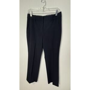 Ann Taylor Suiting Pants size 6 Petite Ann Fit Navy Blue Missing Interior Button